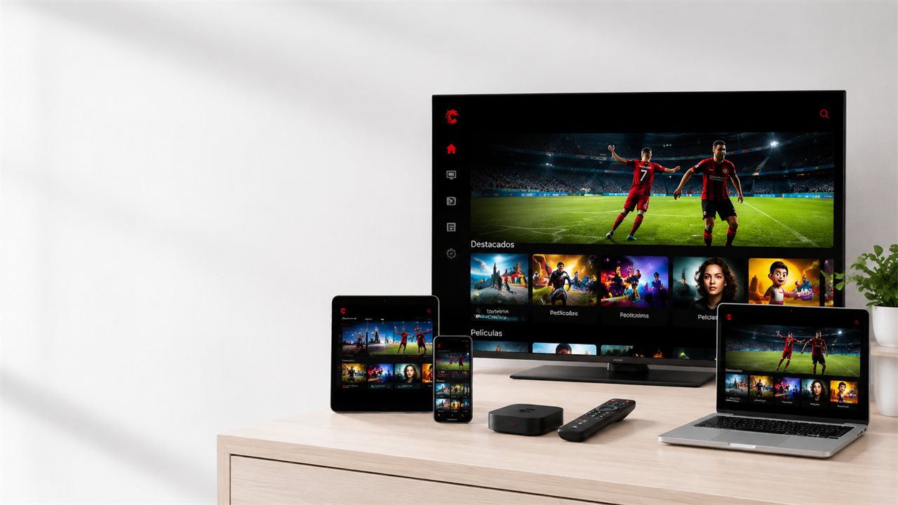 X DRAGON TV en televisor, tablet, móvil, TV Box y laptop